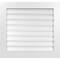 Ekena Millwork Vertical Surface Mount PVC Gable Vent: Functional, w/ 3-1/2"W x 1"P Standard Frame, 32"W x 30"H GVPVE32X3001SF - alternate 1